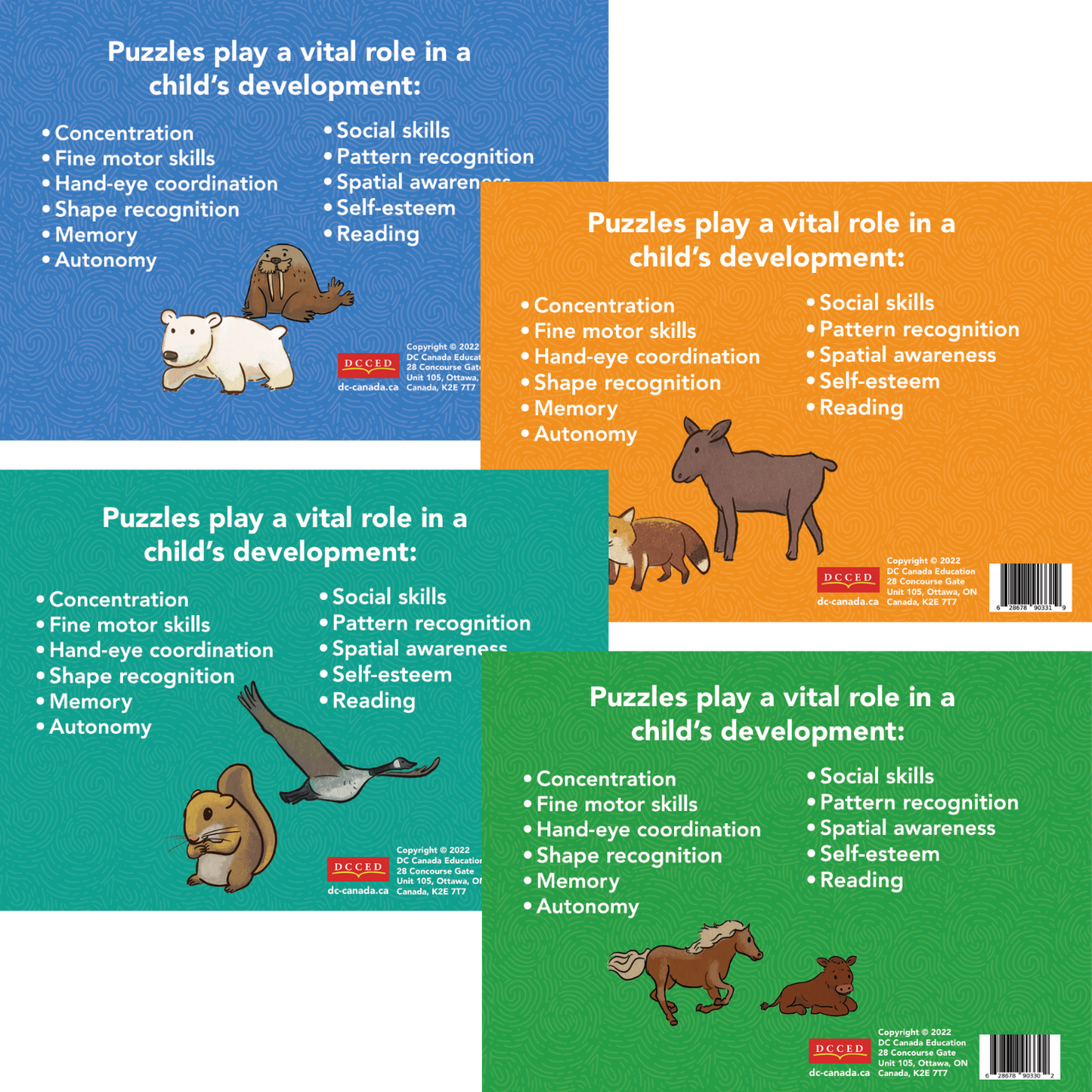 Hide & Seek 4 Puzzles (set)