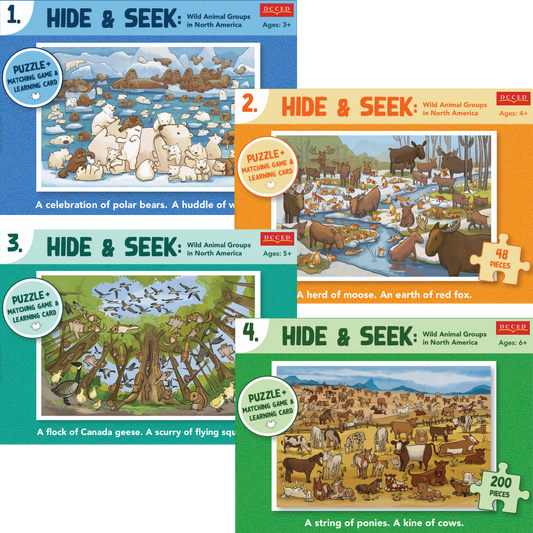 Hide & Seek 4 Puzzles (set)