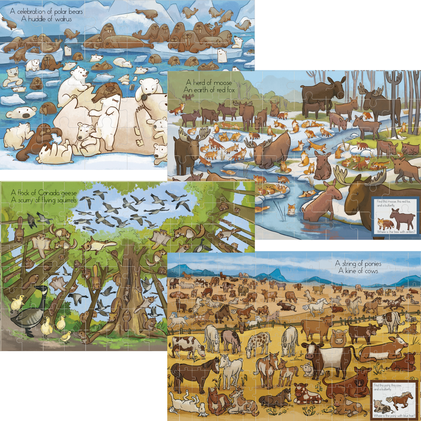 Hide & Seek 4 Puzzles (set)