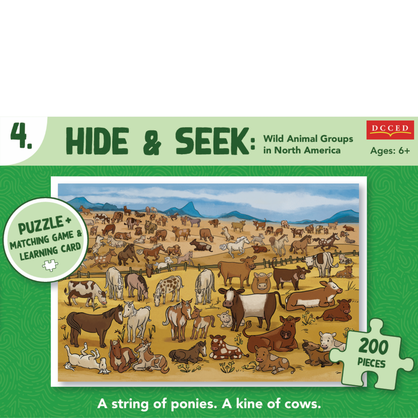 Hide & Seek Cow/Pony Puzzle (200 pieces)