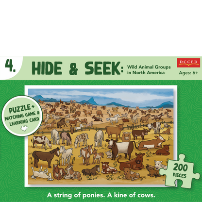 Hide & Seek Cow/Pony Puzzle (200 pieces)