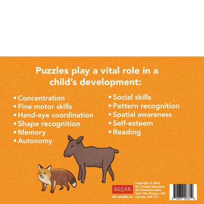 Hide & Seek Moose/Red Fox Puzzle (48 pieces)