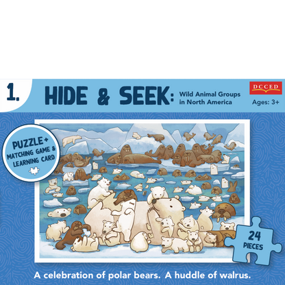 Hide & Seek Polar Bear/Walrus Puzzle (24 pieces)