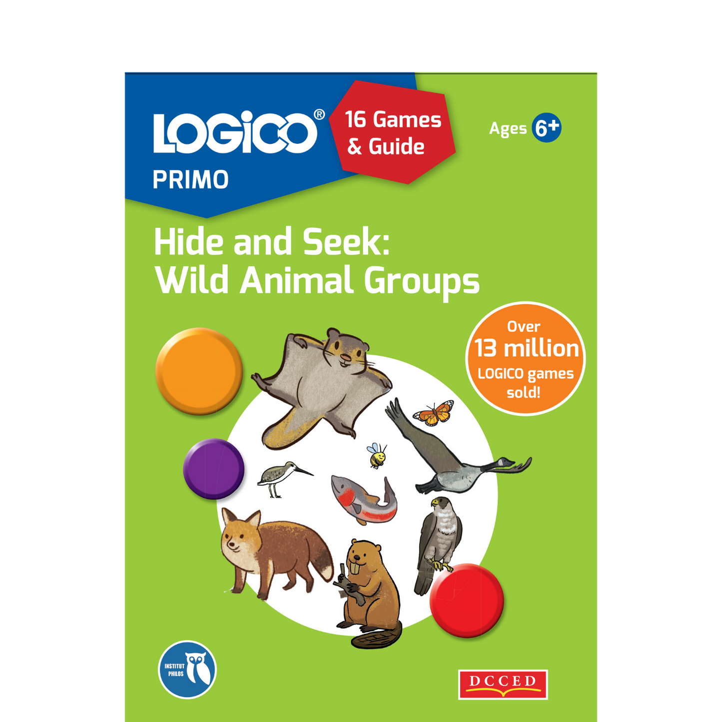 LOGICO The Learning Game - PRIMO Card Pack – Hide & Seek: Wild Animals in North America