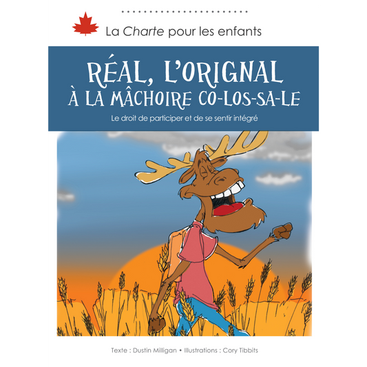 Réal, l’orignal à la mâchoire CO-LOS-SA-LE