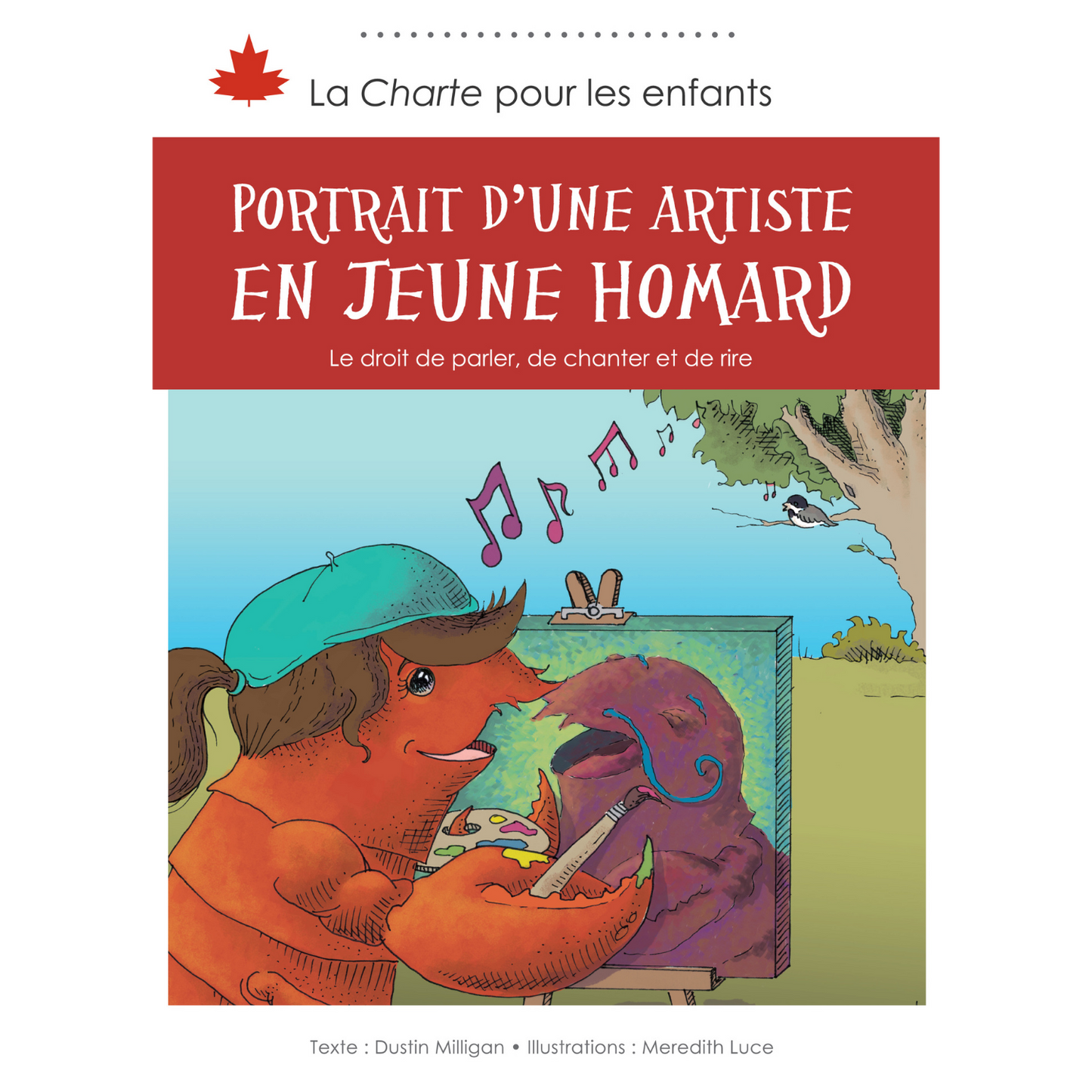 Portrait d’une artiste en jeune homard