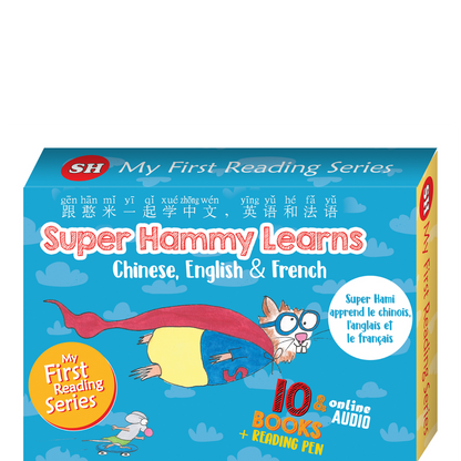 Reading Pen + Super Hammy Learns Chinese, English and French (set)