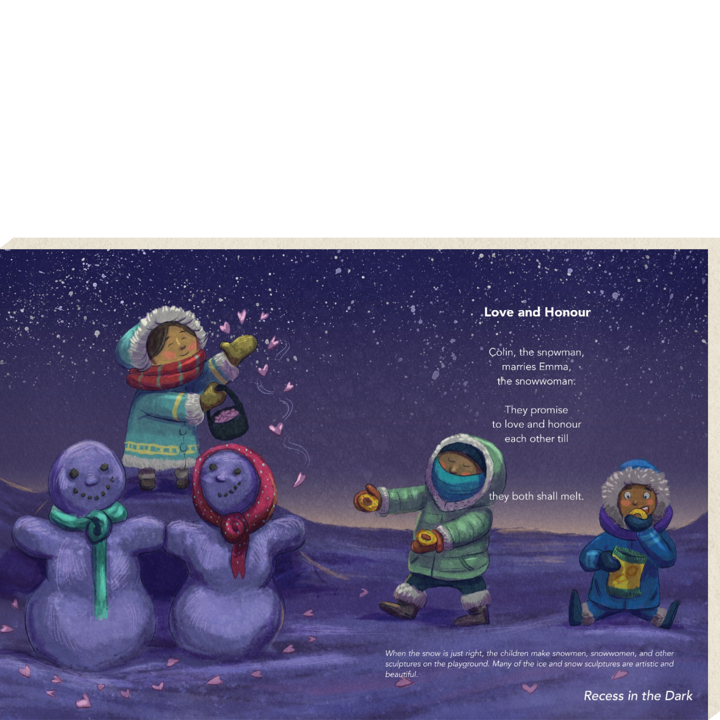 Recess in the Dark Canvas Print (selected poems)
