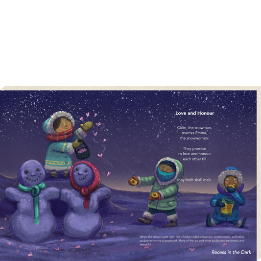 Recess in the Dark Canvas Print (selected poems)