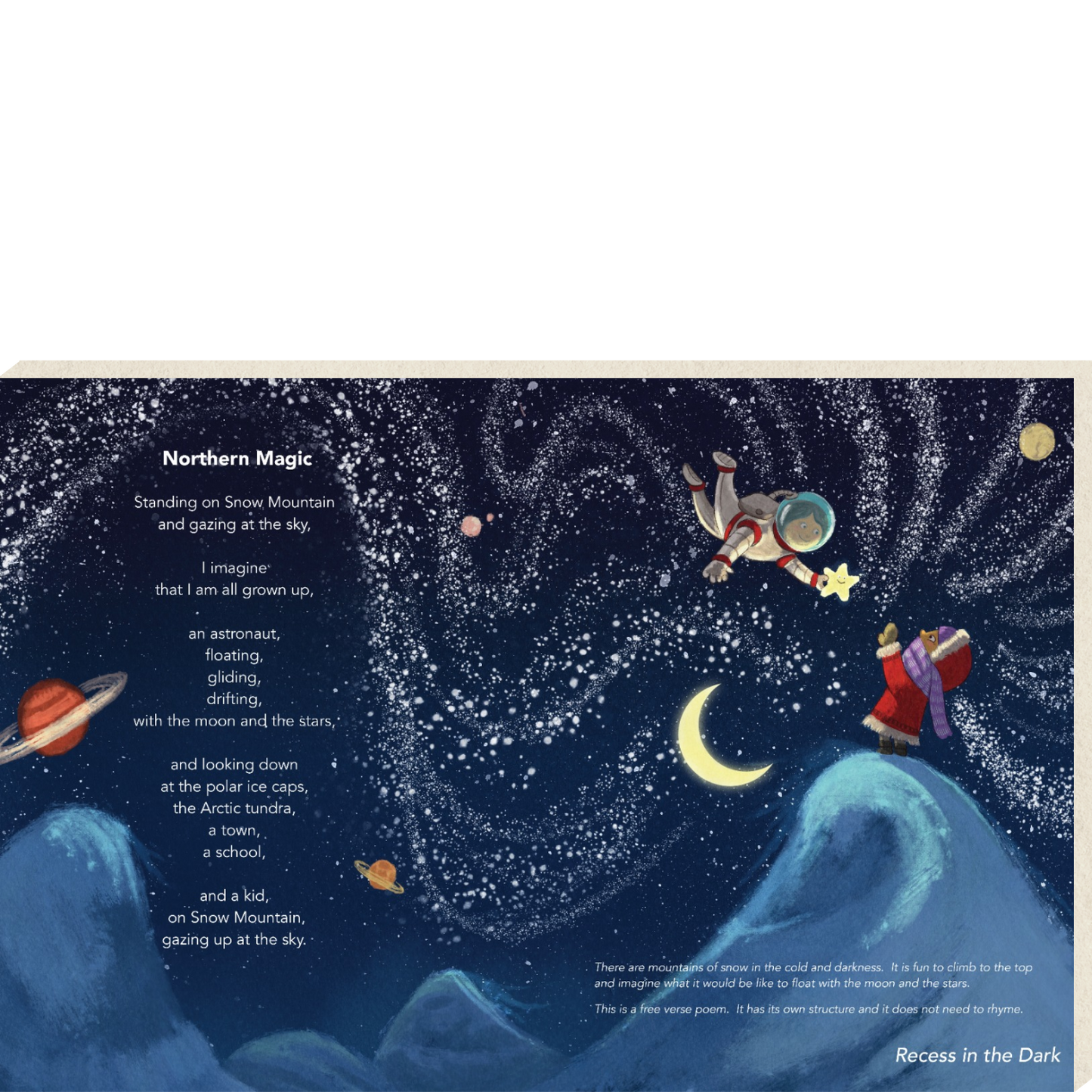 Recess in the Dark Canvas Print (selected poems)
