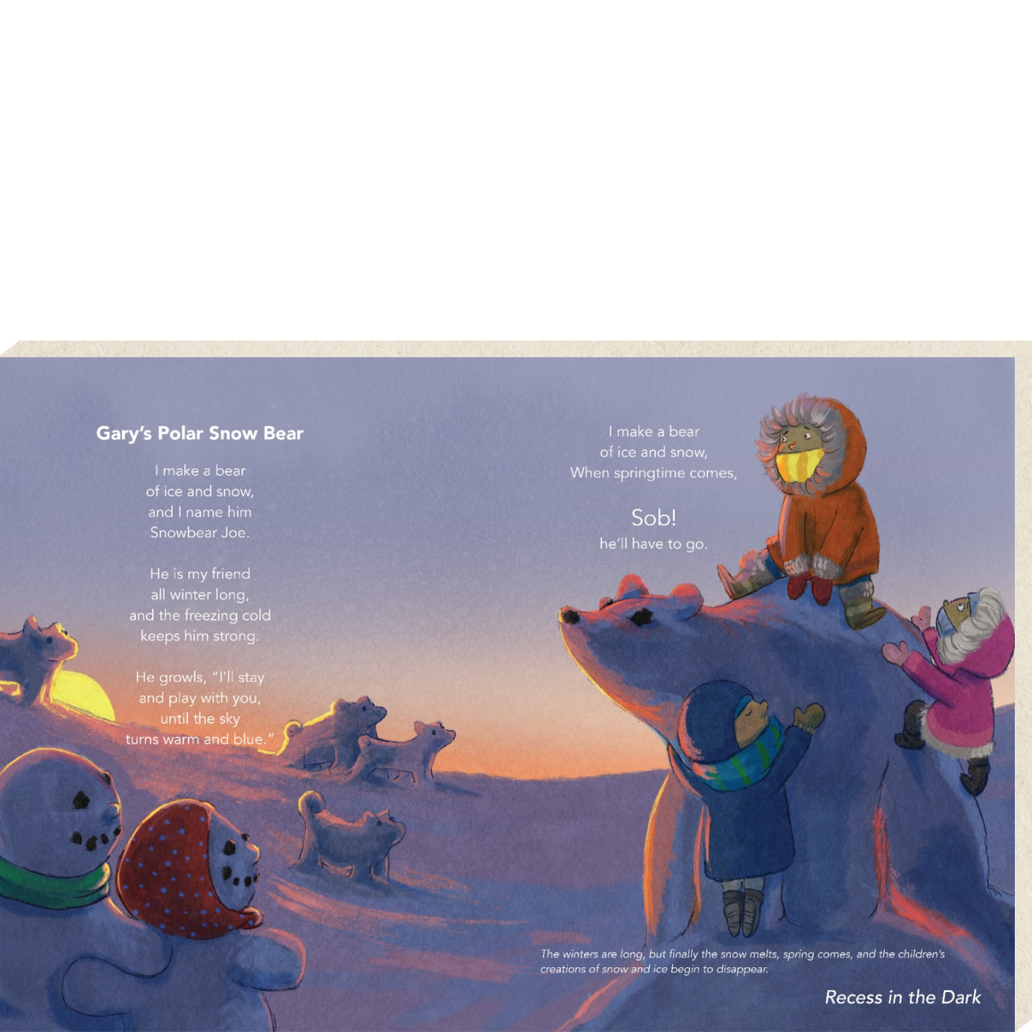 Recess in the Dark Canvas Print (selected poems)