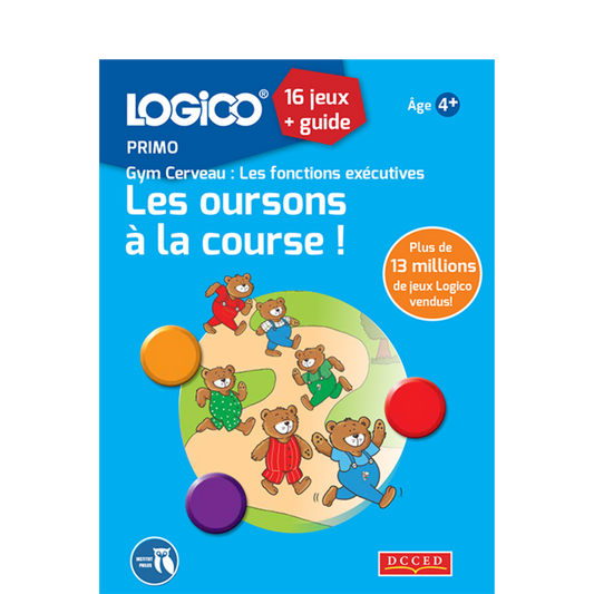 LOGICO Le jeu d'apprentissage - PRIMO Card Pack – Les oursons à la course!