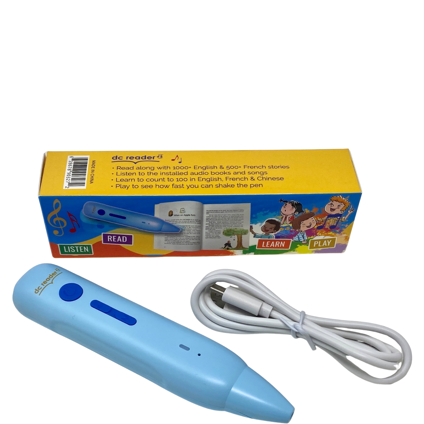 Reading Pen + Super Hammy Learns Chinese, English and French (set)